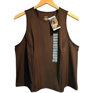 Member's Mark NWT Ladies Work out tank Black Size Large Crop Moisture Wicking'\